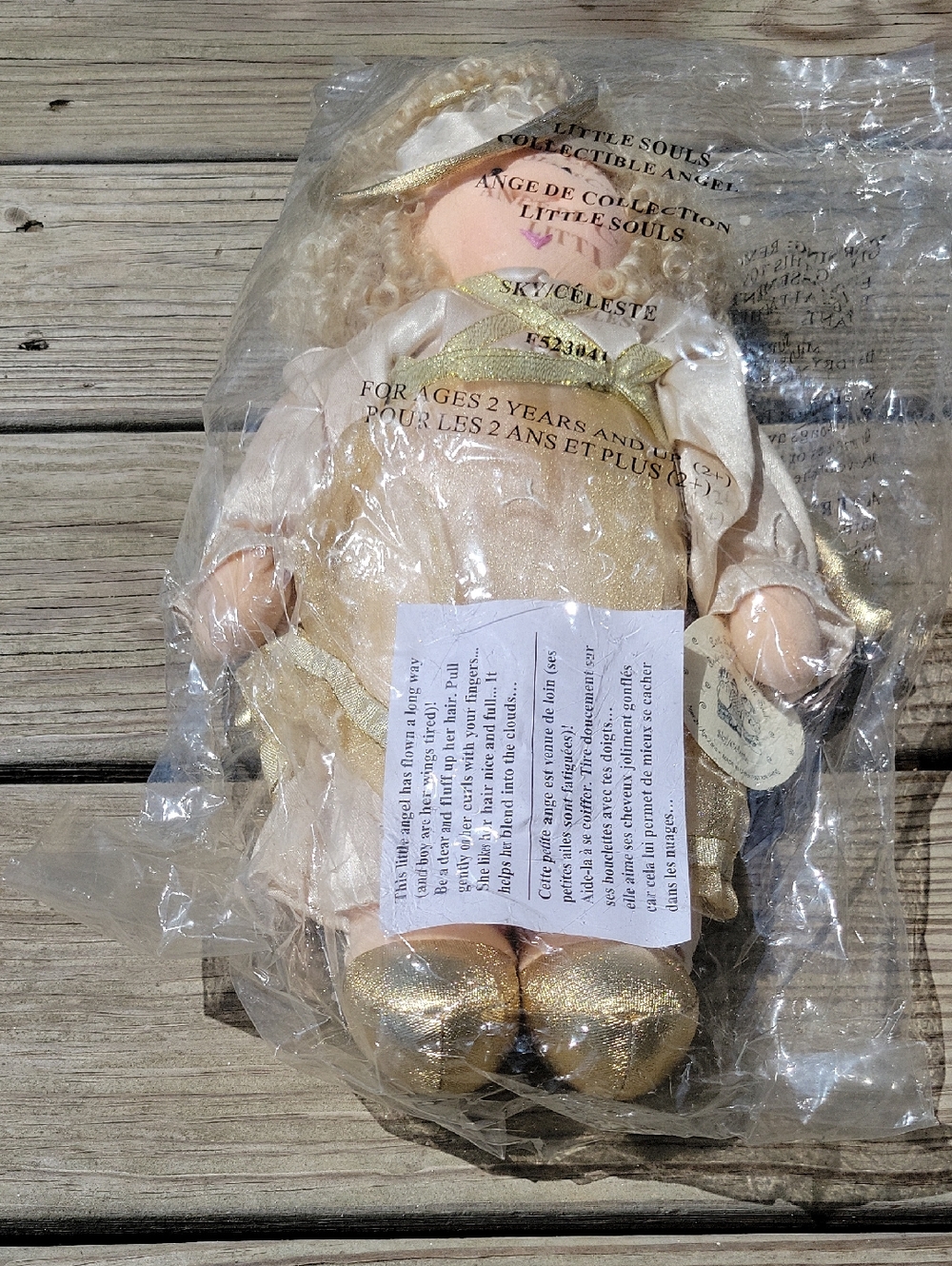 Little Souls Collectible Angel Doll - Gold and Cream Sky Celeste F523041